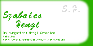 szabolcs hengl business card